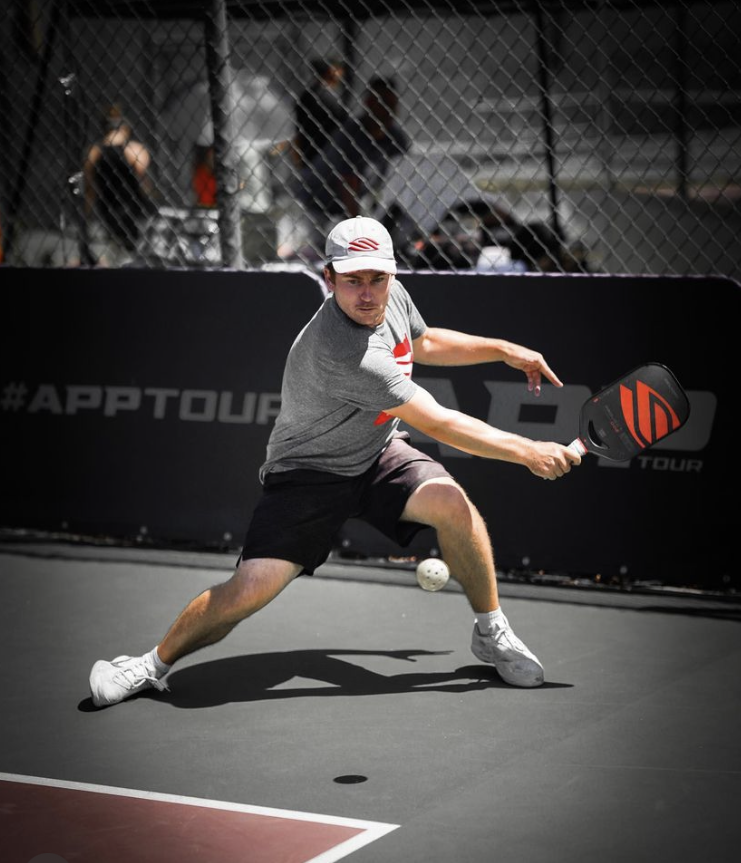 Pro Pickleball Player Kyle Lewis Playing Pickleball
