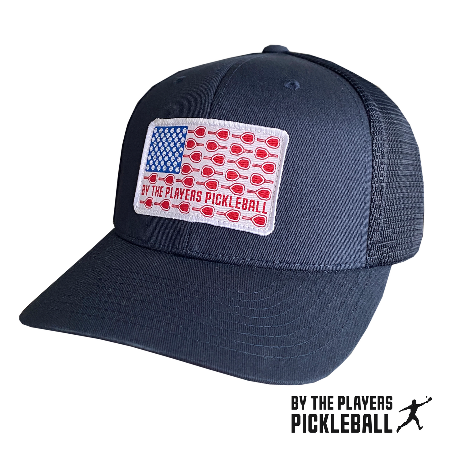 USA Pickleball Flag Flexfit 110 Trucker Hat | By The Players Pickleball