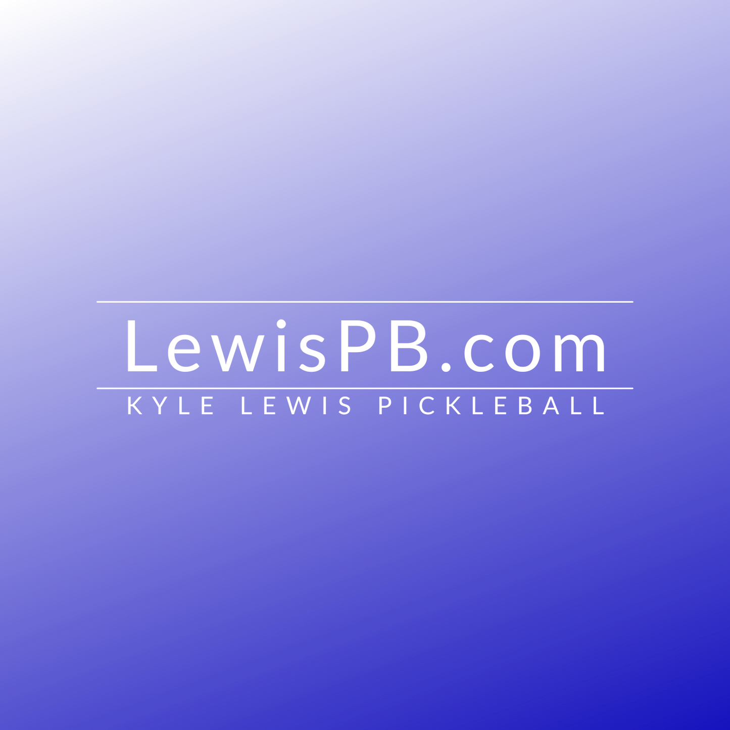 Kyle Lewis Pickleball Gift Card | LewisPB.com