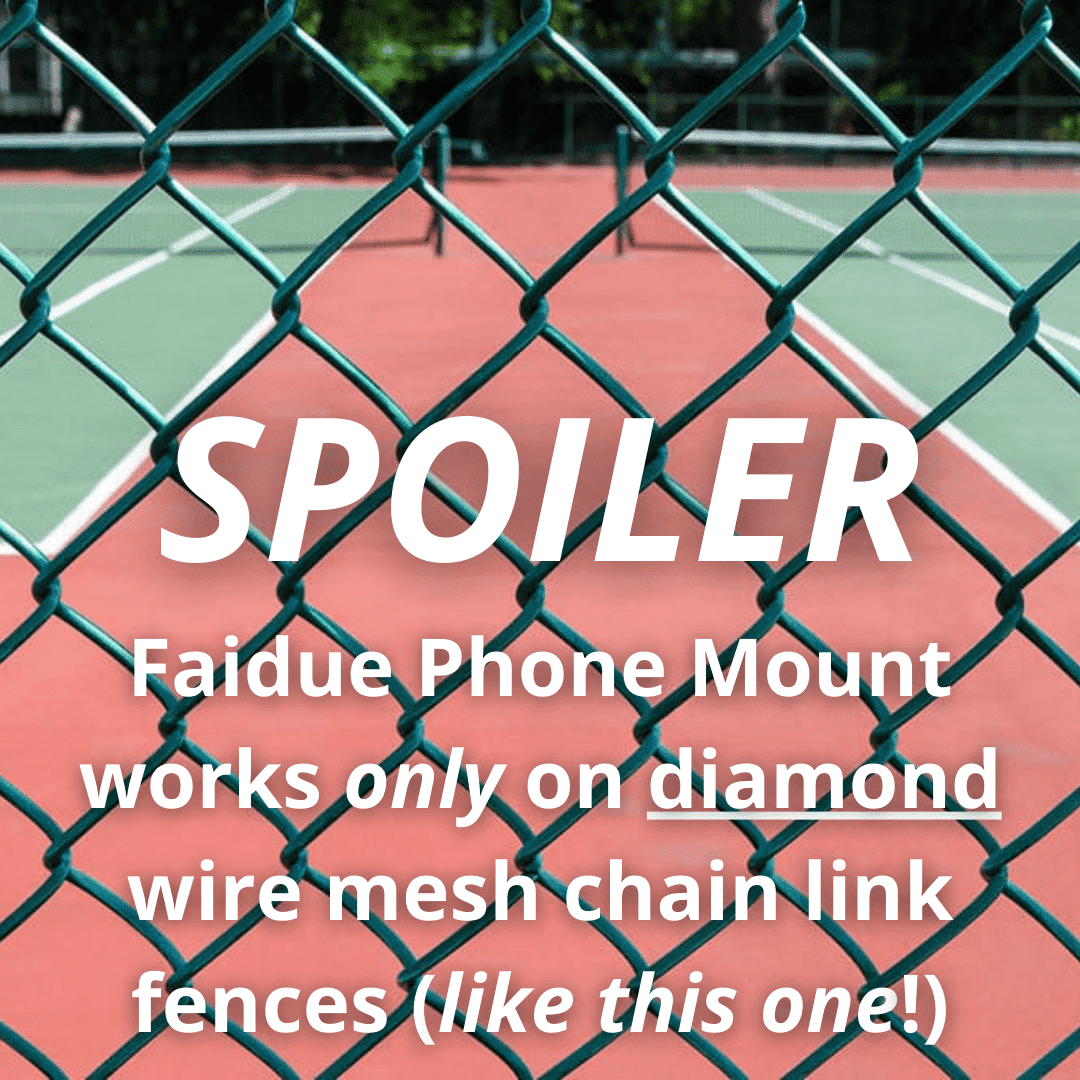FAIDUE Phone Mount for Pickleball and Tennis
