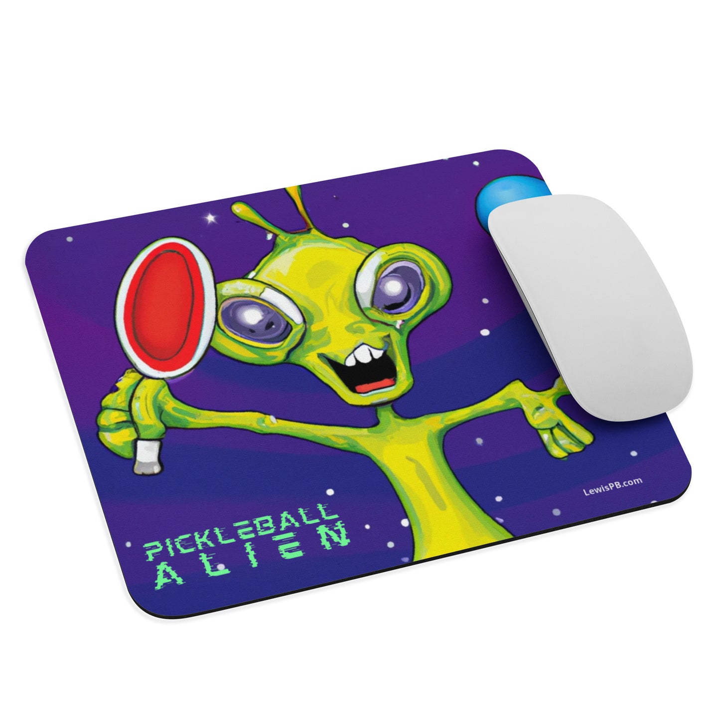 Pickleball Mouse Pad | "Pickleball Alien" #2