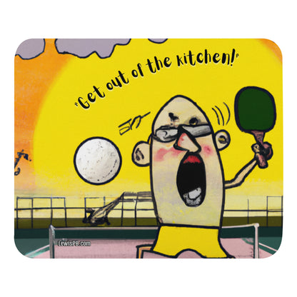 Pickleball Mouse Pad | "Get Out of the Kitchen!"