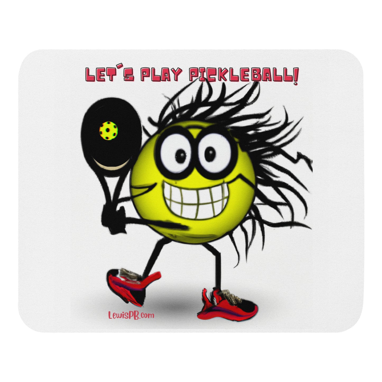 Pickleball Mouse Pad | "Let's Play Pickleball"