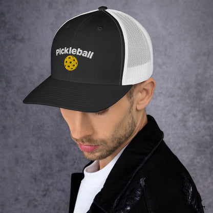 Pickleball Hat | Embroidered Ball and Text