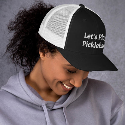 Let's Play Pickleball Hat | Embroidered | Mesh Back