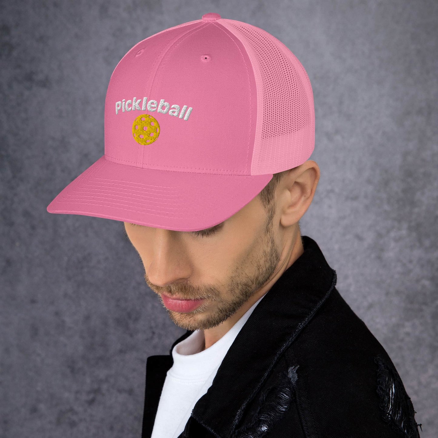 Pickleball Hat | Embroidered Ball and Text