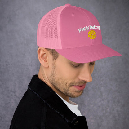 Pickleball Hat | Embroidered Ball and Text