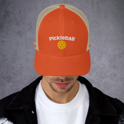 Pickleball Hat | Embroidered Ball and Text