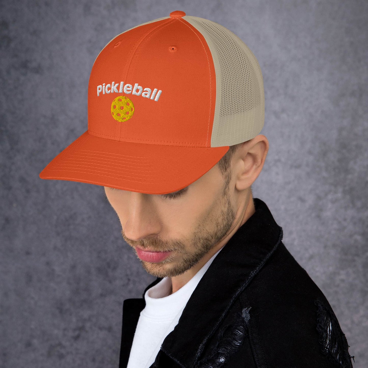 Pickleball Hat | Embroidered Ball and Text