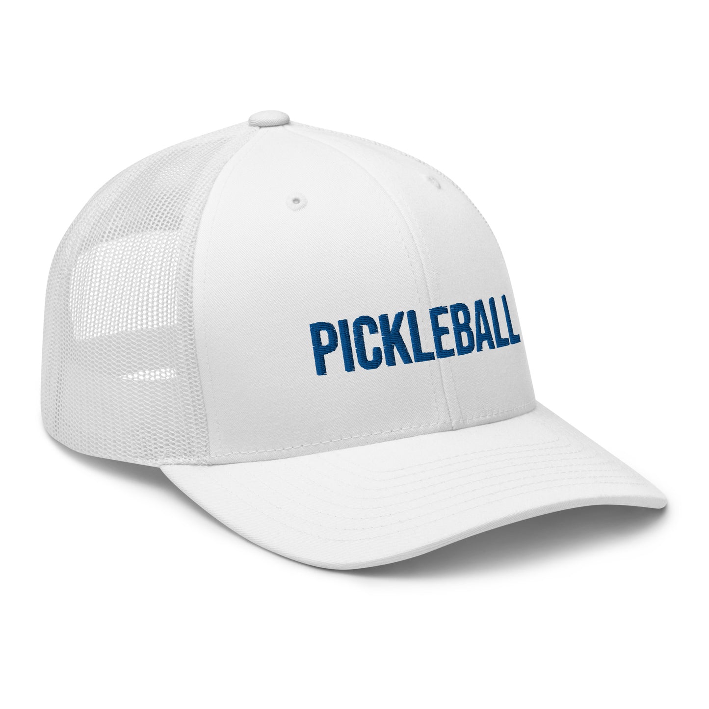 White Embroidered PICKLEBALL Hat | Mesh Back