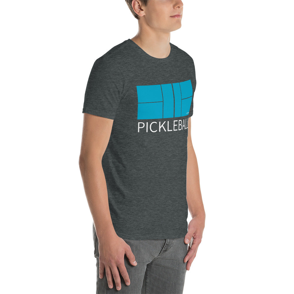 Men's Pickleball Shirt | Pickleball Court and Text PICKLEBALL