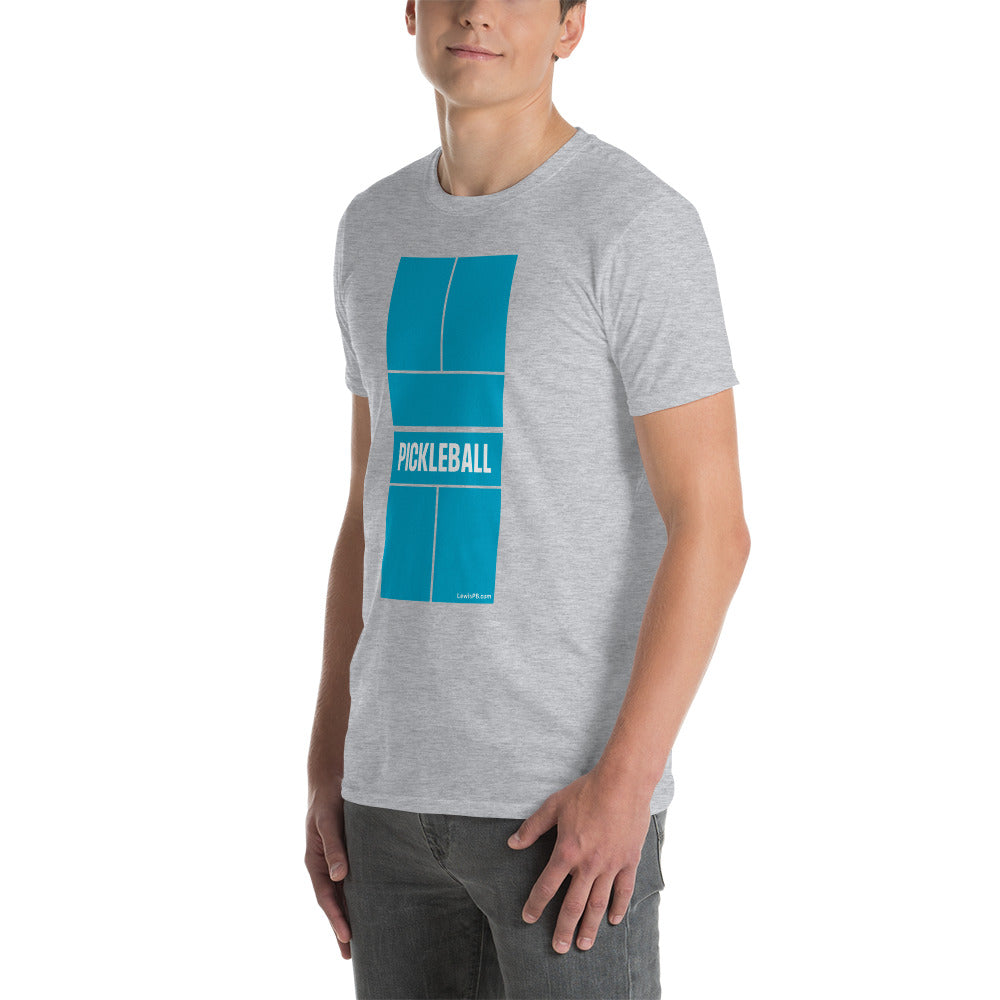 Pickleball T-Shirt | Blue Pickleball Court | Unisex