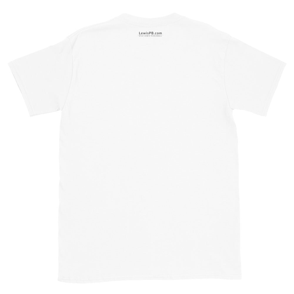 White Pickleball T-Shirt | Ball Color Splash | Unisex