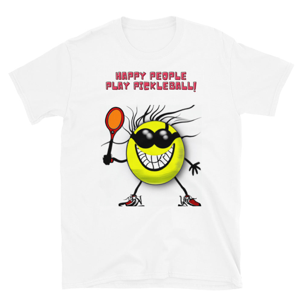 Pickleball T-Shirt | "Happy People Play Pickleball"