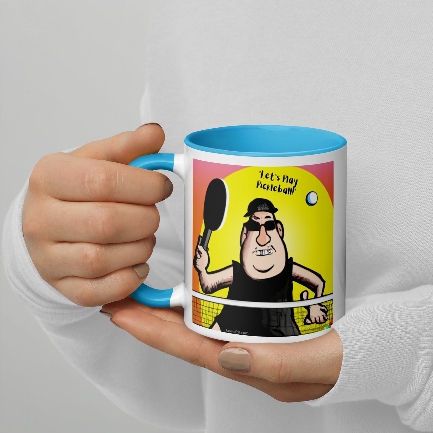 Pickleball Mug | "Let's Play Pickleball!" Cartoon