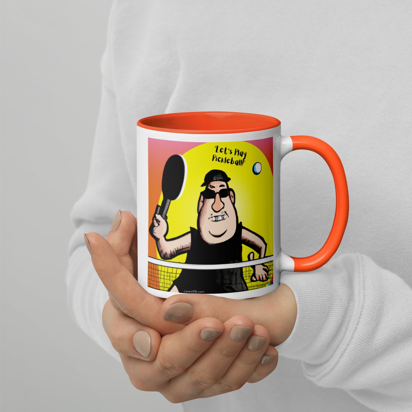 Pickleball Mug | "Let's Play Pickleball!" Cartoon